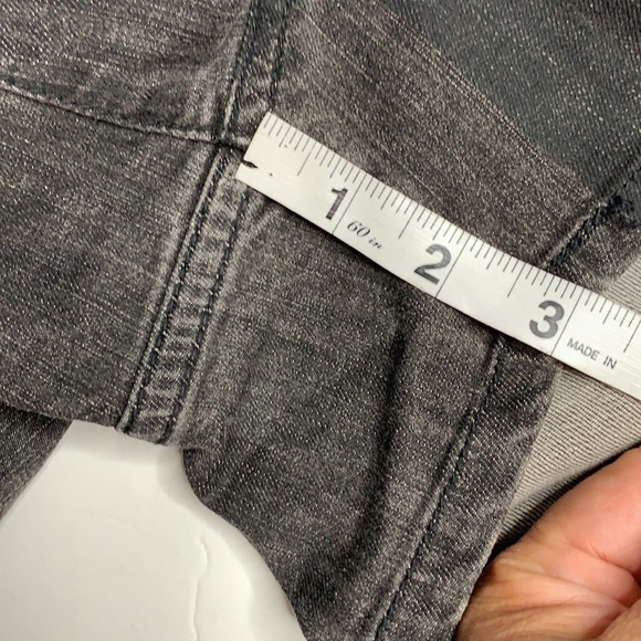 TORRID‎ SHORTS FLAG USA MINI STARS AND STRIPES DENIM JEANS GRAY/BLACK - Picture 8 of 10